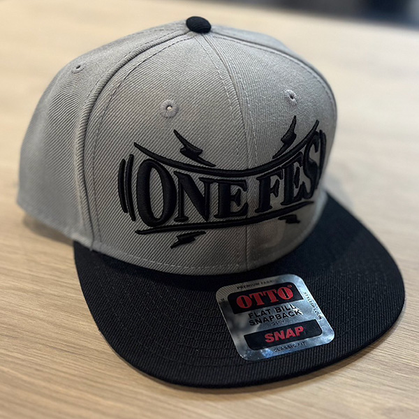 ONEFESキャップ 黒×グレー