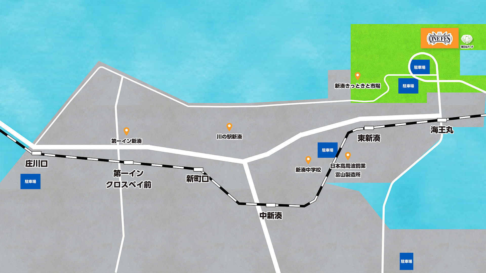 臨時駐車場 広域MAP
